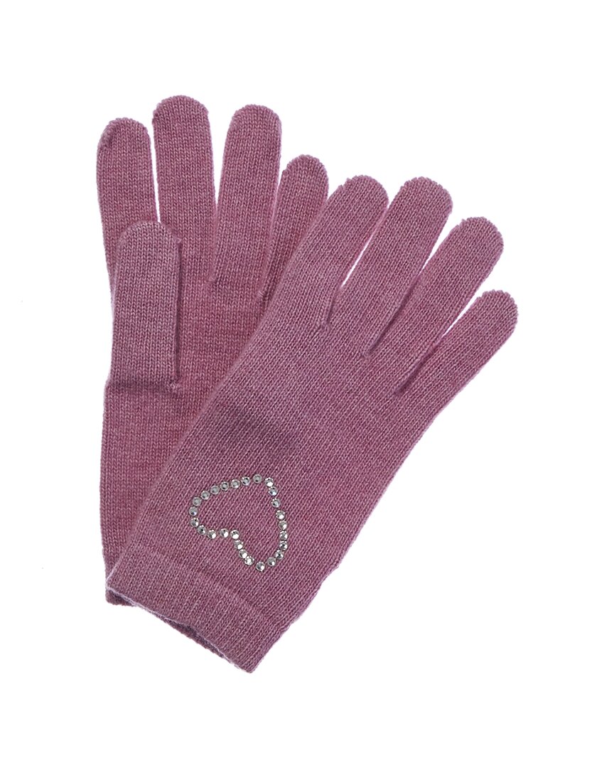 Shop Portolano Women's Rosebloom Wool & Cashmere-blend Gloves In Pink