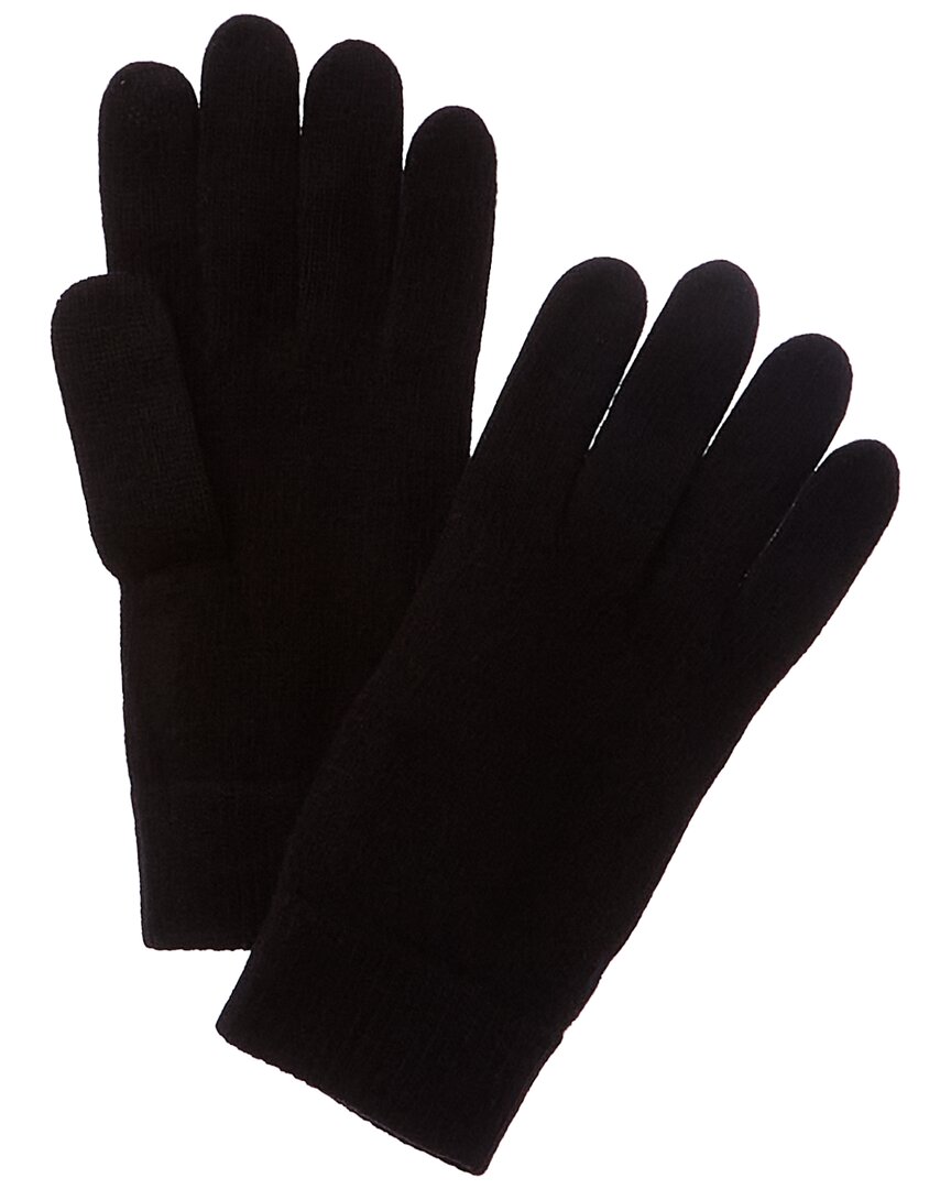 Portolano Straight Wool & Cashmere-blend Gloves In Black
