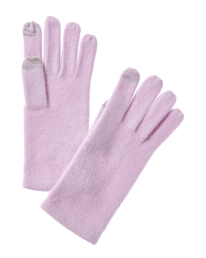 Sofia Cashmere Sofiacashmere Touch Screen Cashmere Glove In Purple
