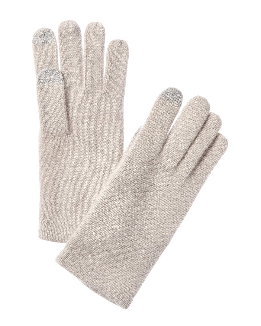 Sofia Cashmere Sofiacashmere Touch Screen Cashmere Glove In Gray