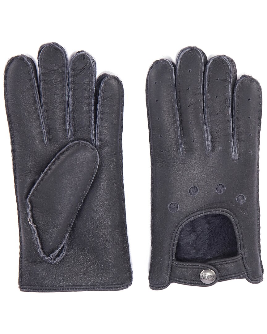 Australia Luxe Collective Sheepskin Moto Gloves In Gray