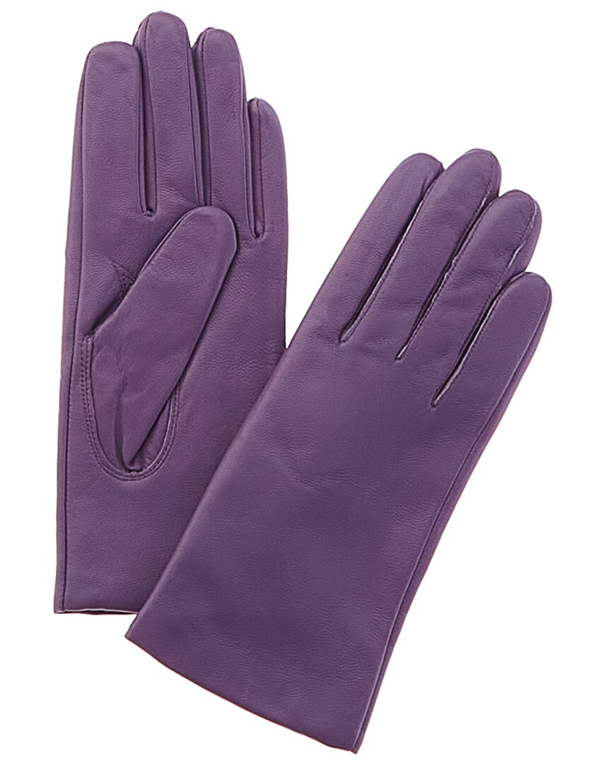 Phenix Cashmere-lined Leather Gloves In Blue