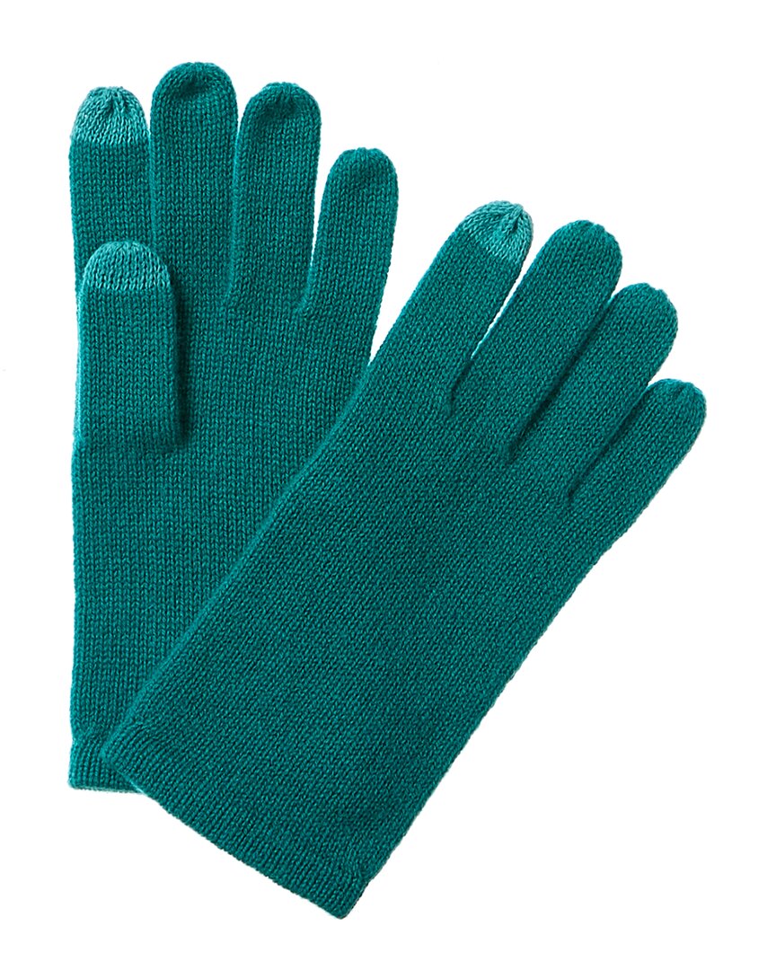 Shop Phenix Cashmere Tech Gloves In Green