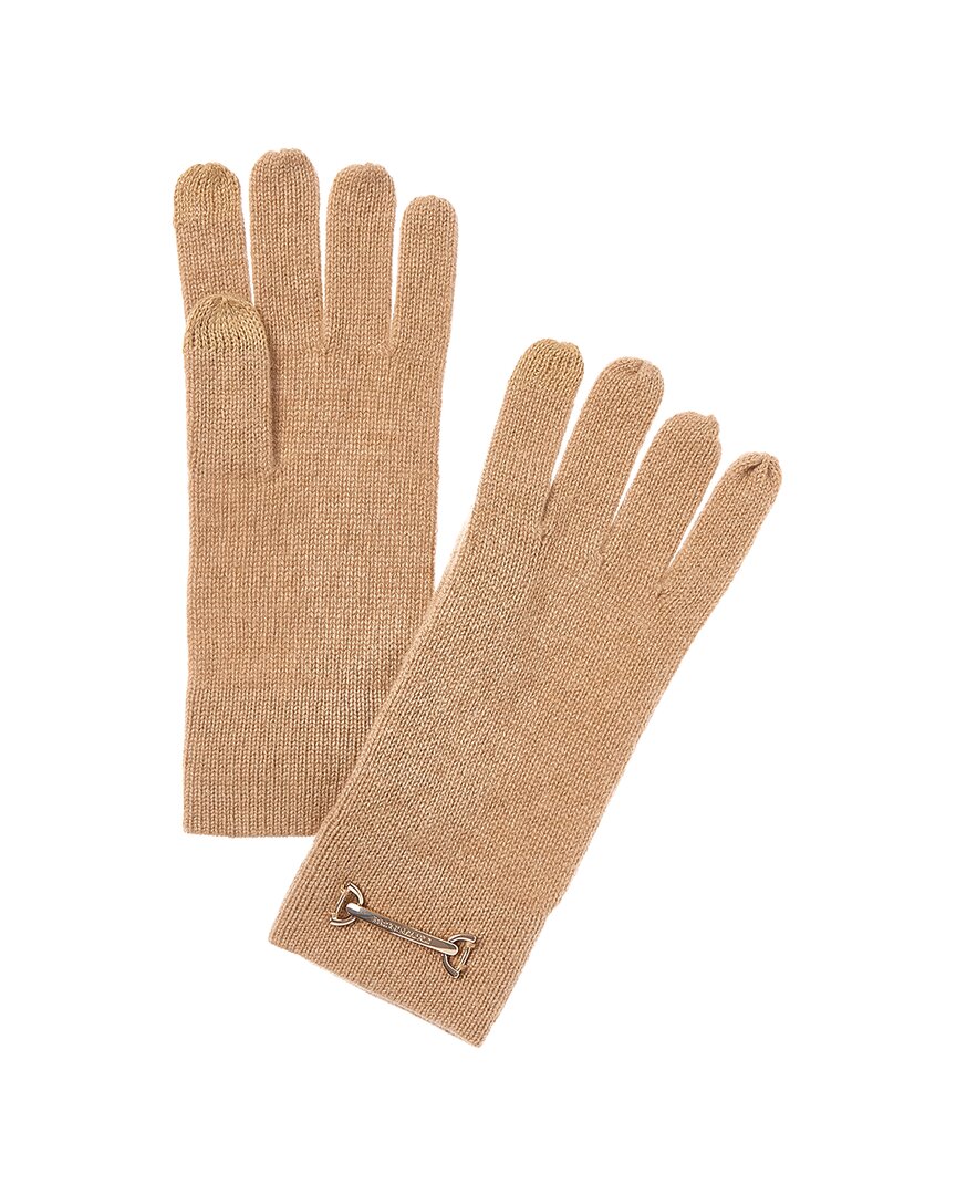 Bruno Magli Horsebit Knit Cashmere Gloves In Multi
