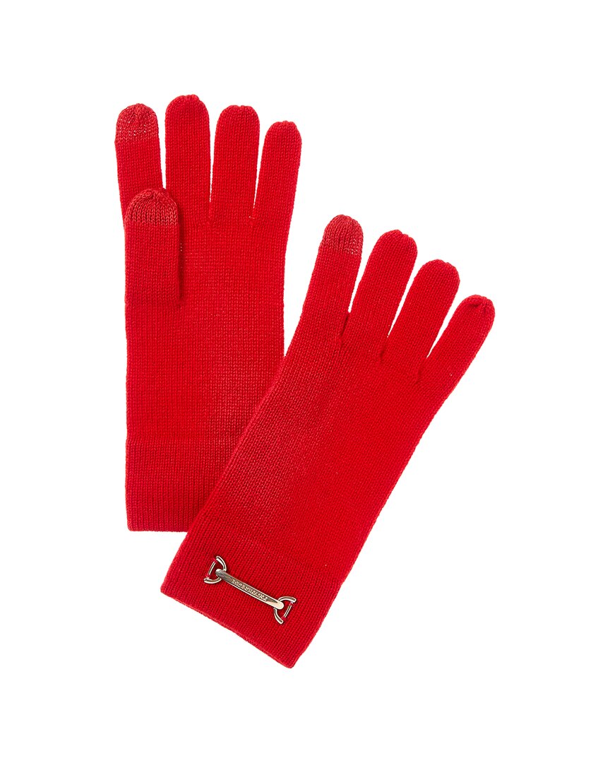Bruno Magli Horsebit Knit Cashmere Gloves In Multi