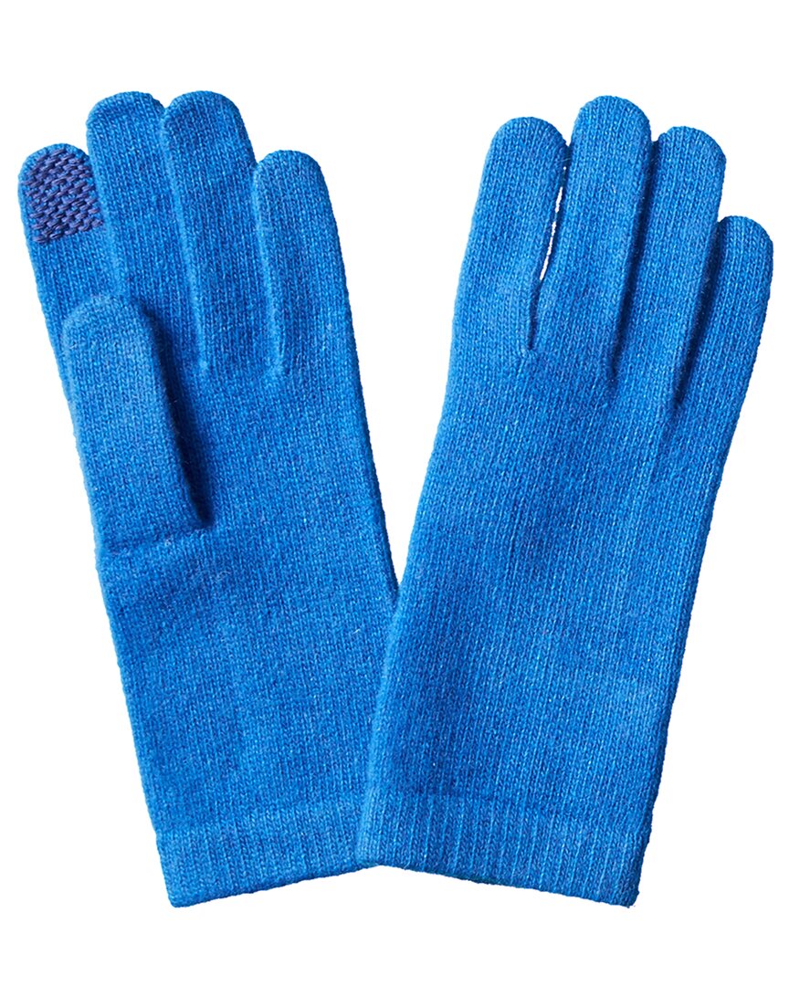 Portolano Women's Cashmere Tech Gloves In Blue