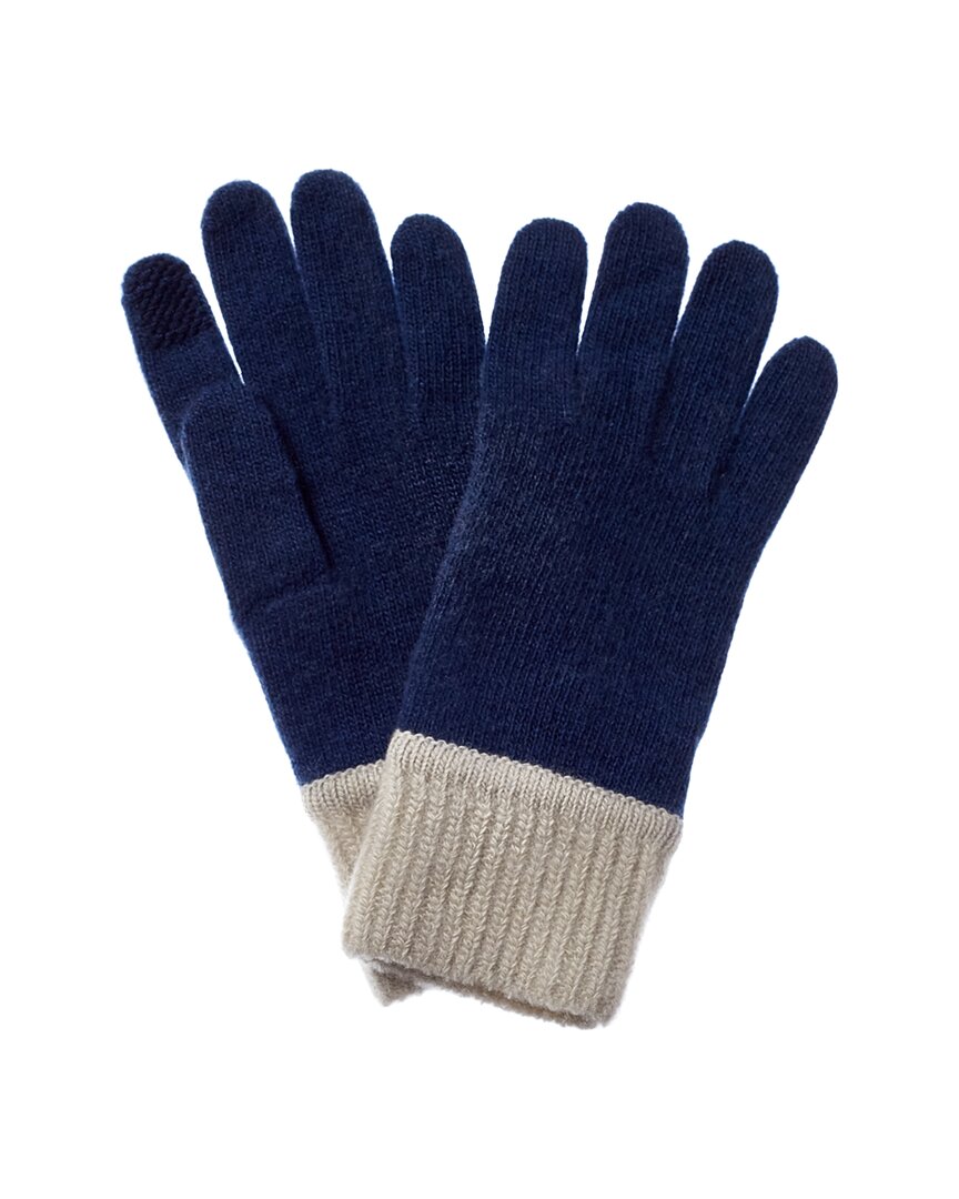 Portolano Cashmere Gloves In Blue