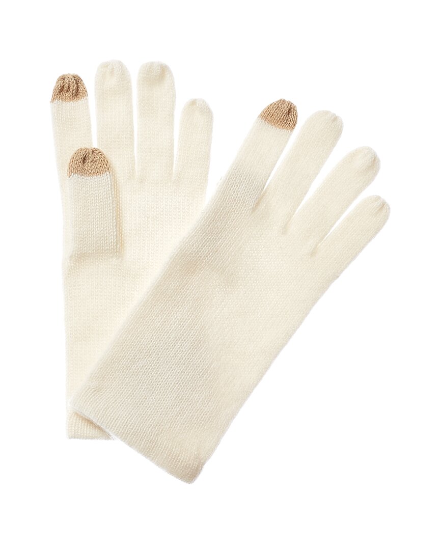 Phenix Tv Dnu  Cashmere Tech Gloves In Gold