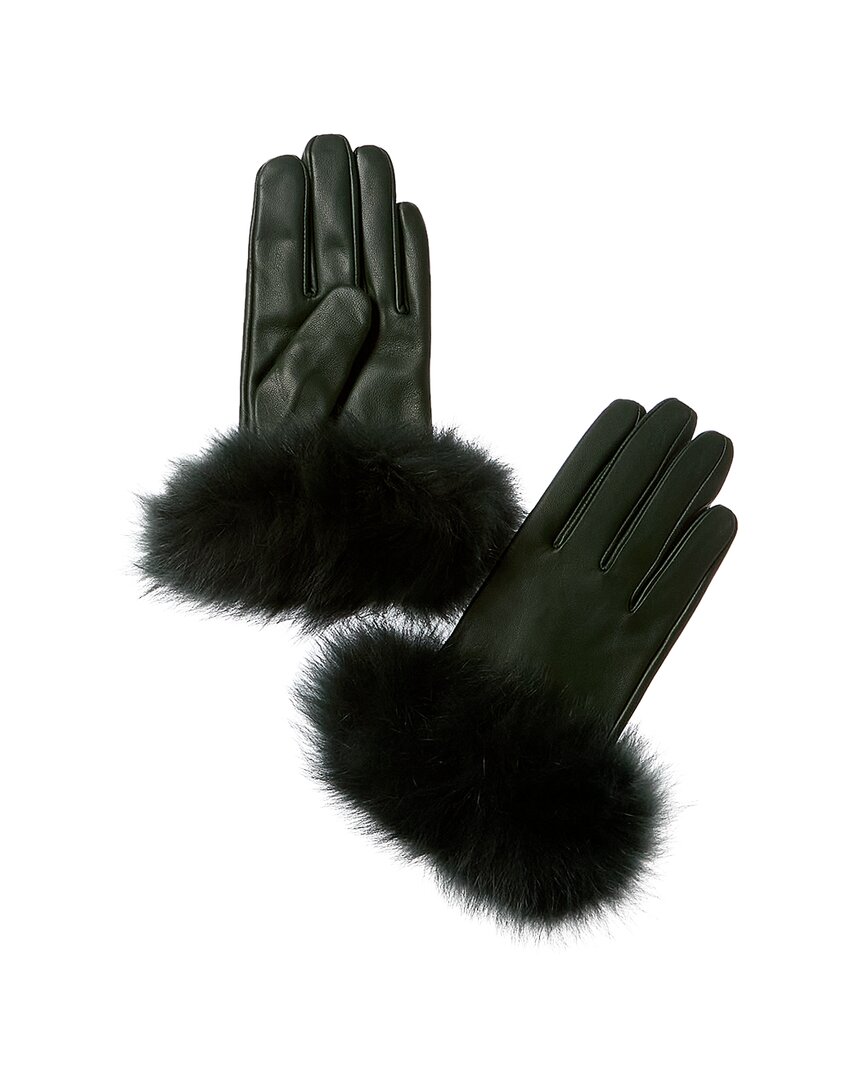 Shop La Fiorentina Leather Gloves