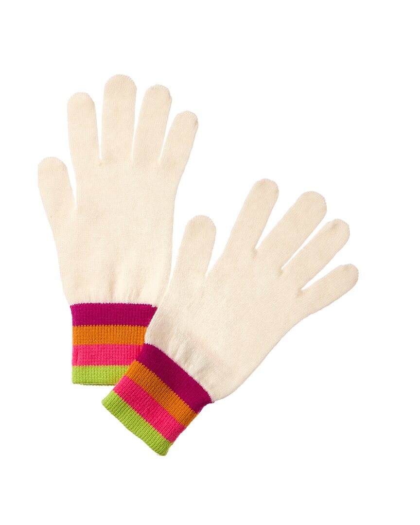 Shop Scott & Scott London Stripe Cashmere Gloves