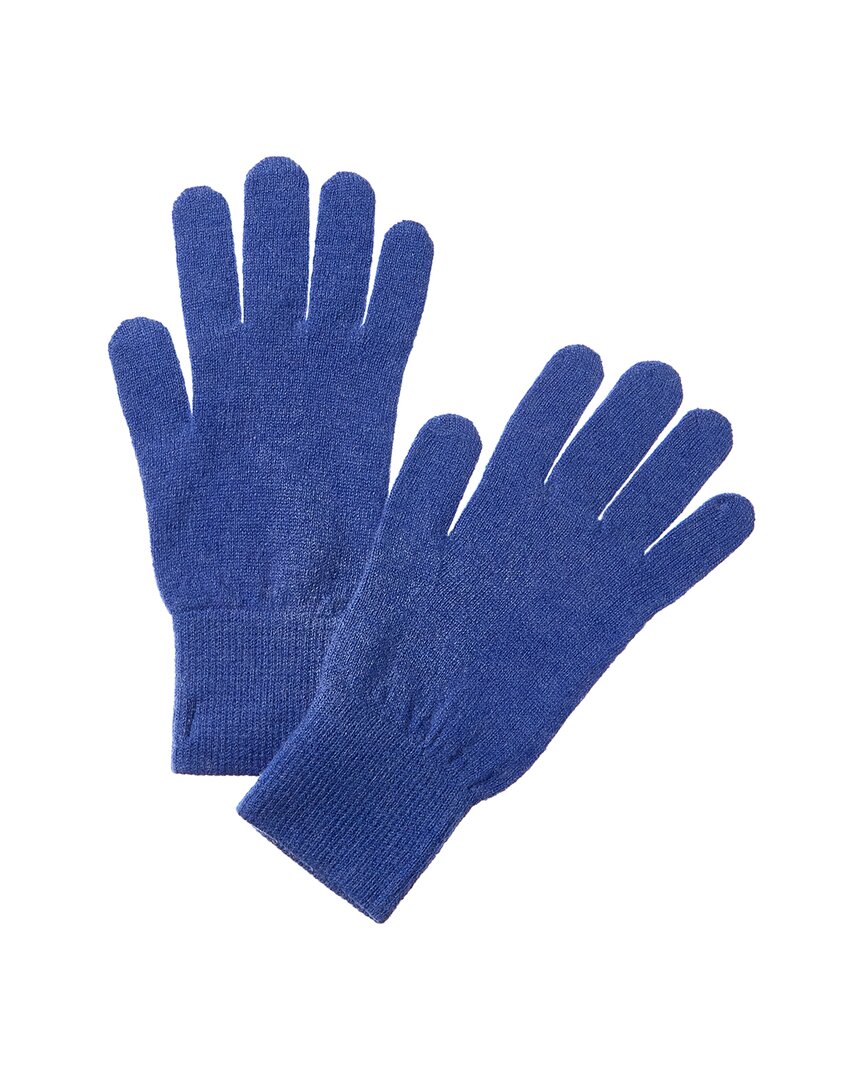 Shop Scott & Scott London Classic Cashmere Gloves In Blue
