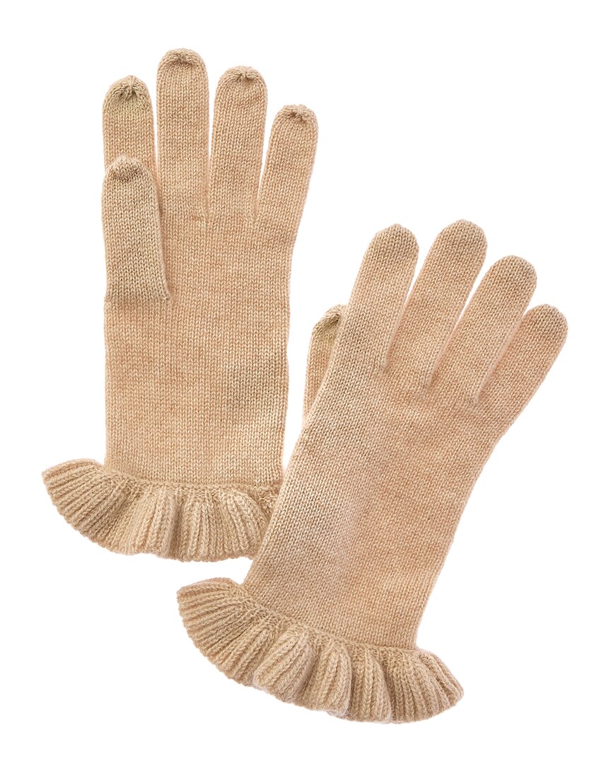 Sofia Cashmere Sofiacashmere Touchscreen Cashmere Gloves In Brown