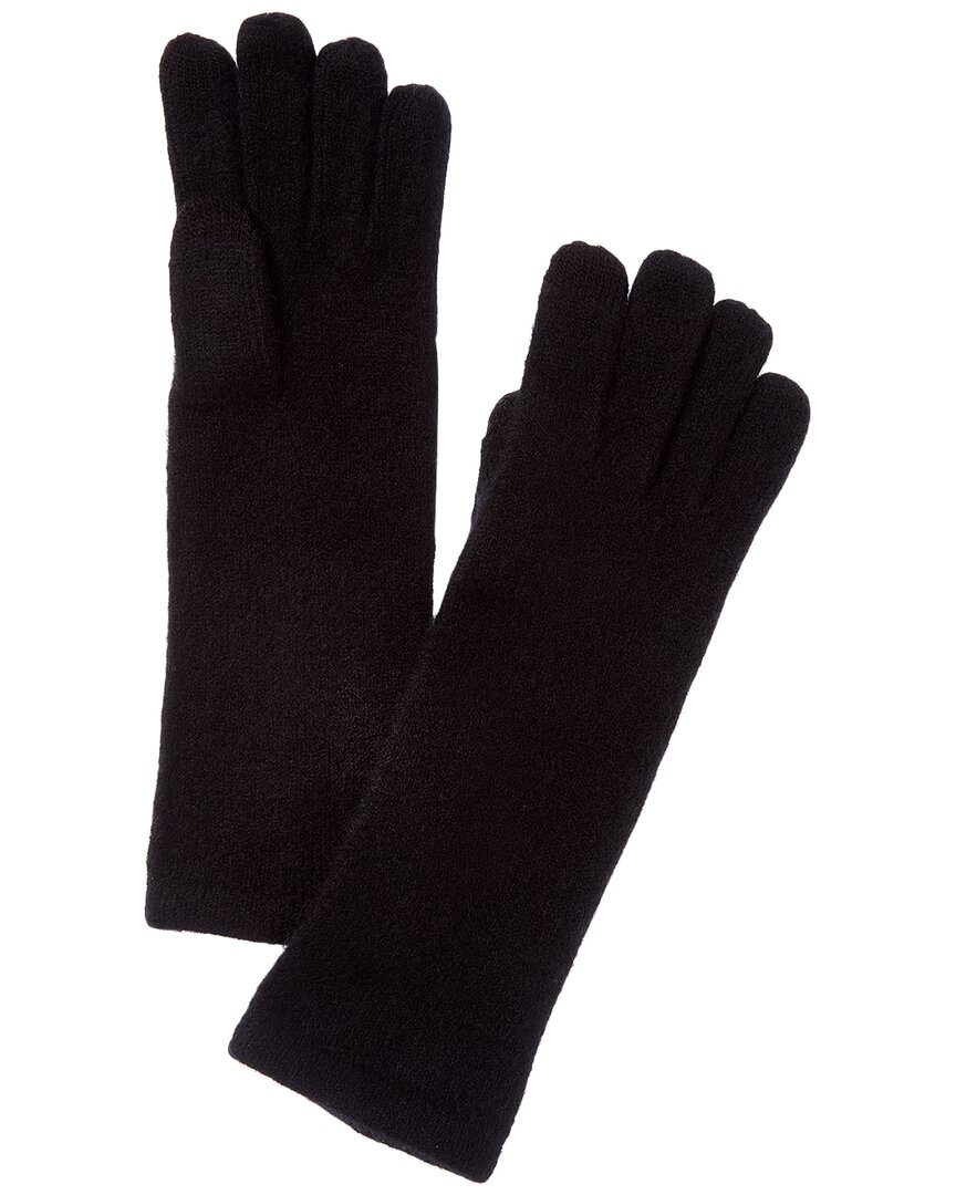 Sofia Cashmere Sofiacashmere Mid-length Touchscreen Cashmere Gloves In Neutral