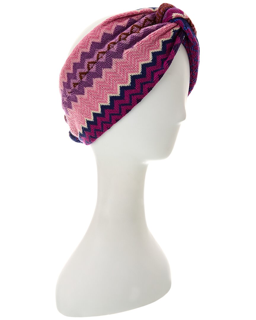 Missoni Wool-blend Headband In Pink