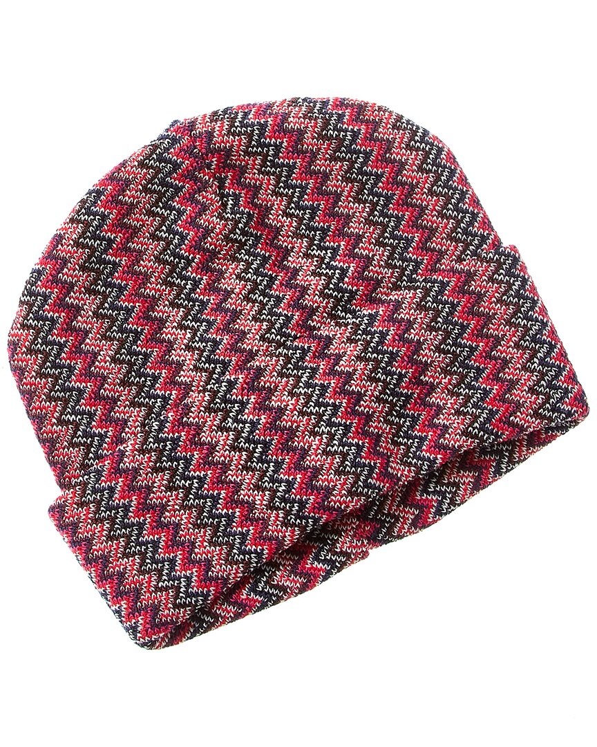 Missoni Wool-blend Beanie In Pink