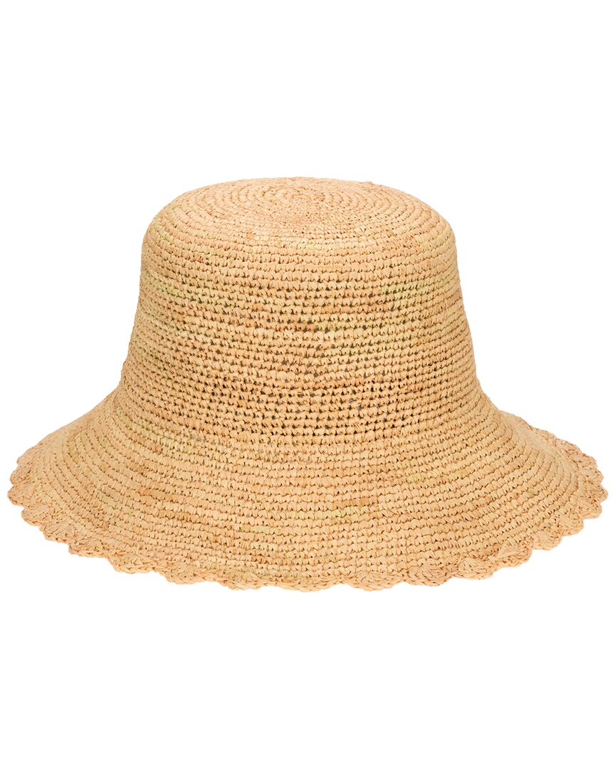 San Diego Hat Company Sand Dollar Hand Crochet Bucket Hat In Brown