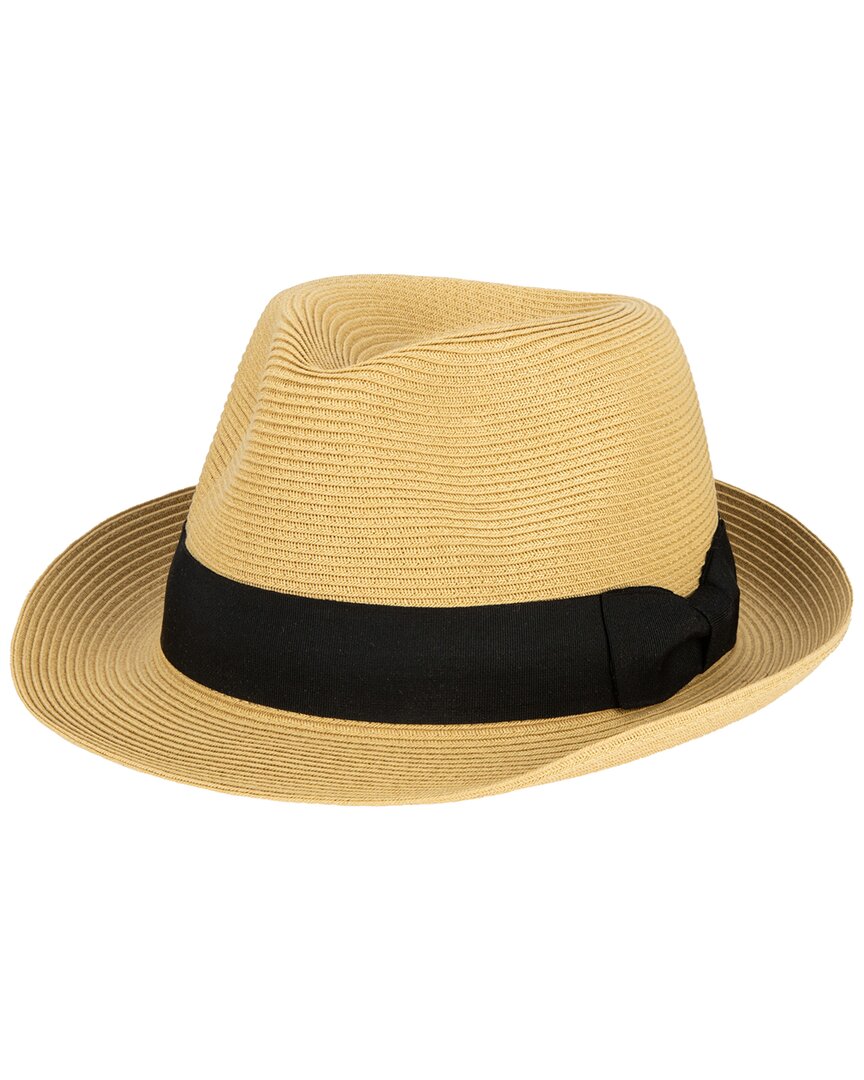 San Diego Hat Company Next Level Fedora Ultrabraid Stingy Brim Fedora In Brown