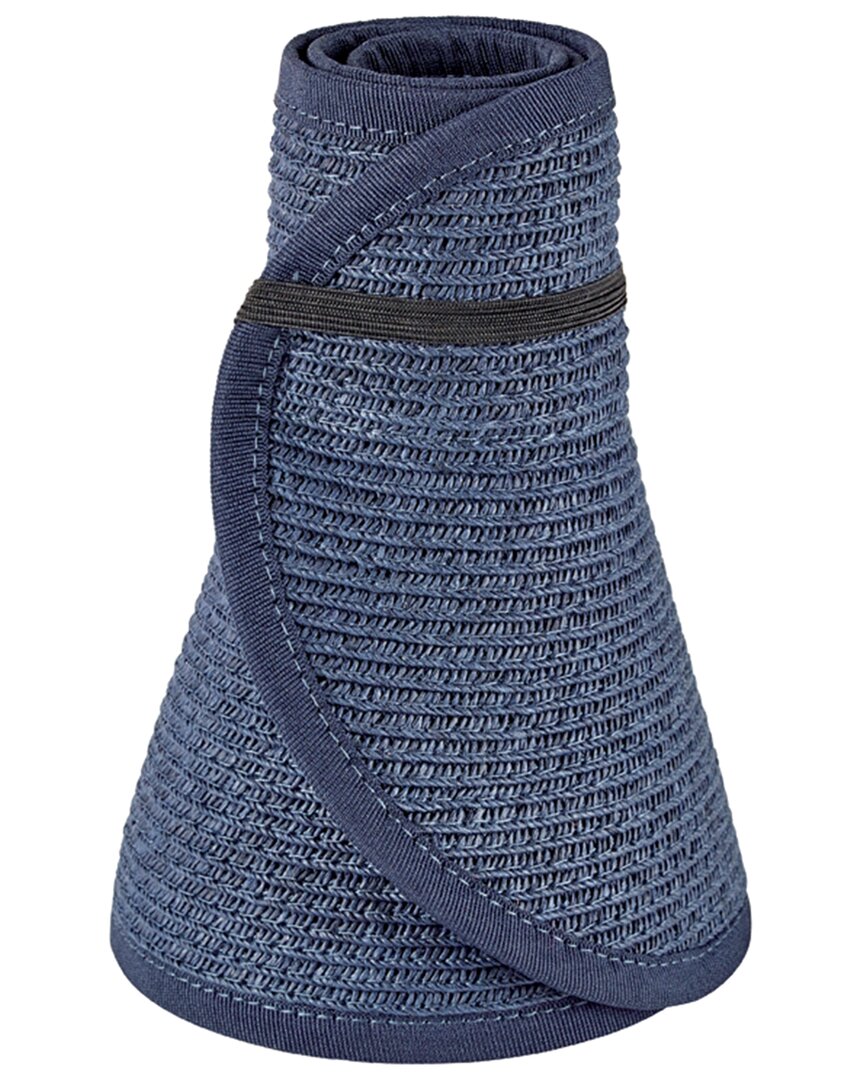 San Diego Hat Company Signature Ultrabraid Large Brim Visor In Blue
