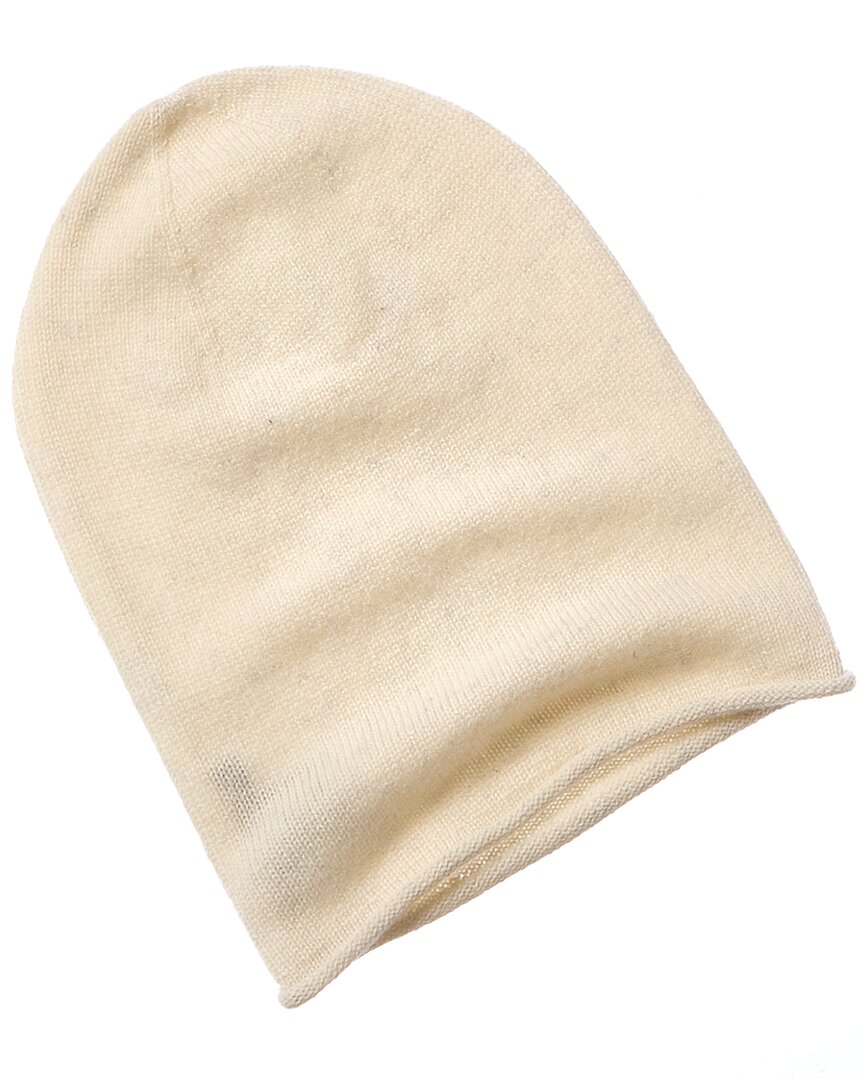 Hannah Rose Alashan Essential Slouchy Hat In White