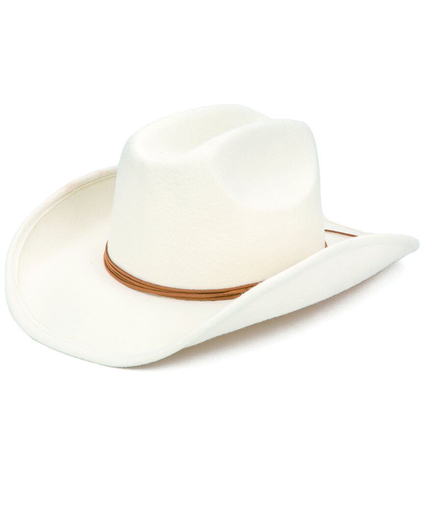 San Diego Hat Company Felt Wool Cowboy Hat In White