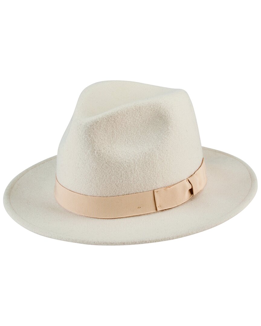 San Diego Hat Company Wool Fedora In White