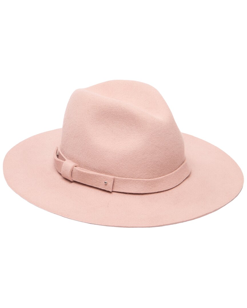 San Diego Hat Company Beyond Prairie Wool Fedora In Pink