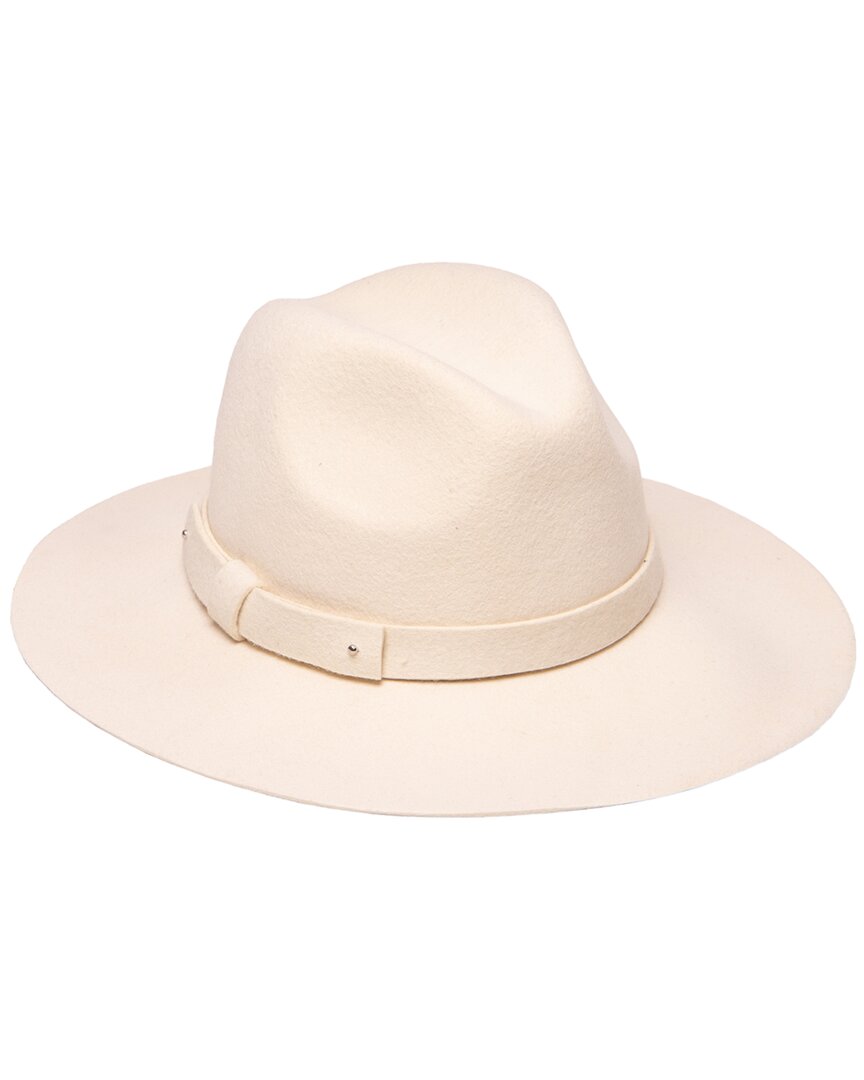 San Diego Hat Company Beyond Prairie Wool Floppy Hat In White