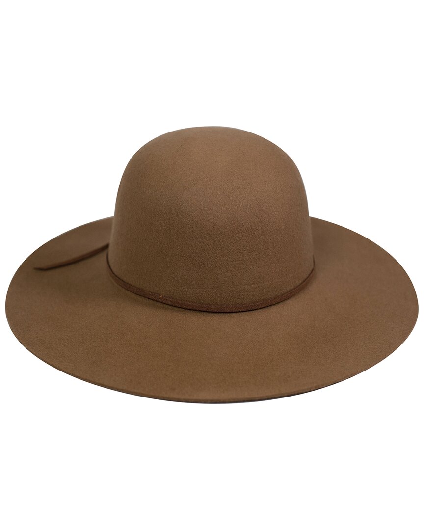San Diego Hat Company Round Crown Wool Floppy Hat In Brown