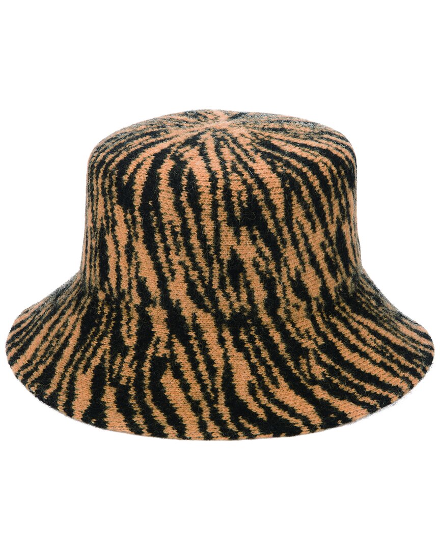 San Diego Hat Company Tiger Wool-blend Bucket Hat In Orange