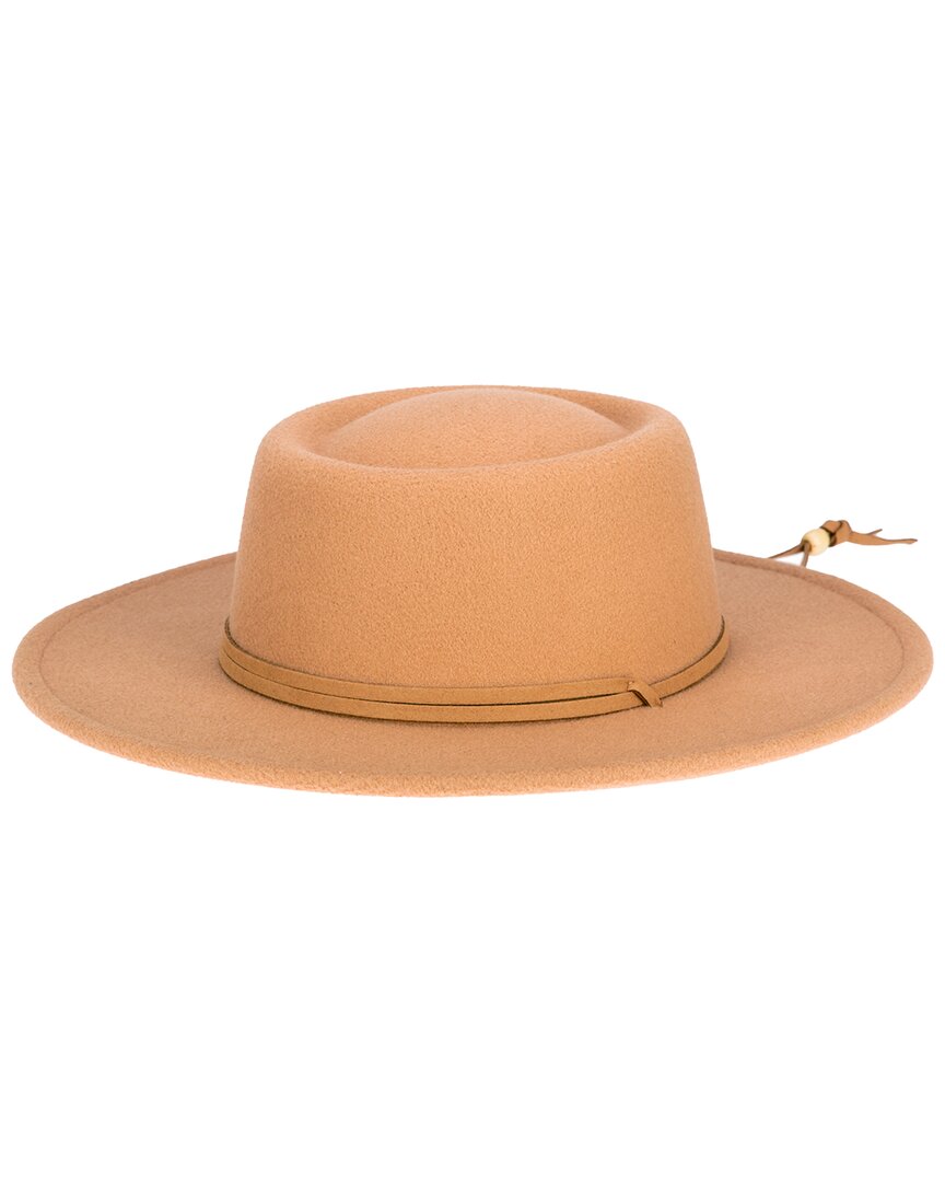 San Diego Hat Company Faux Felt Fedora In Brown
