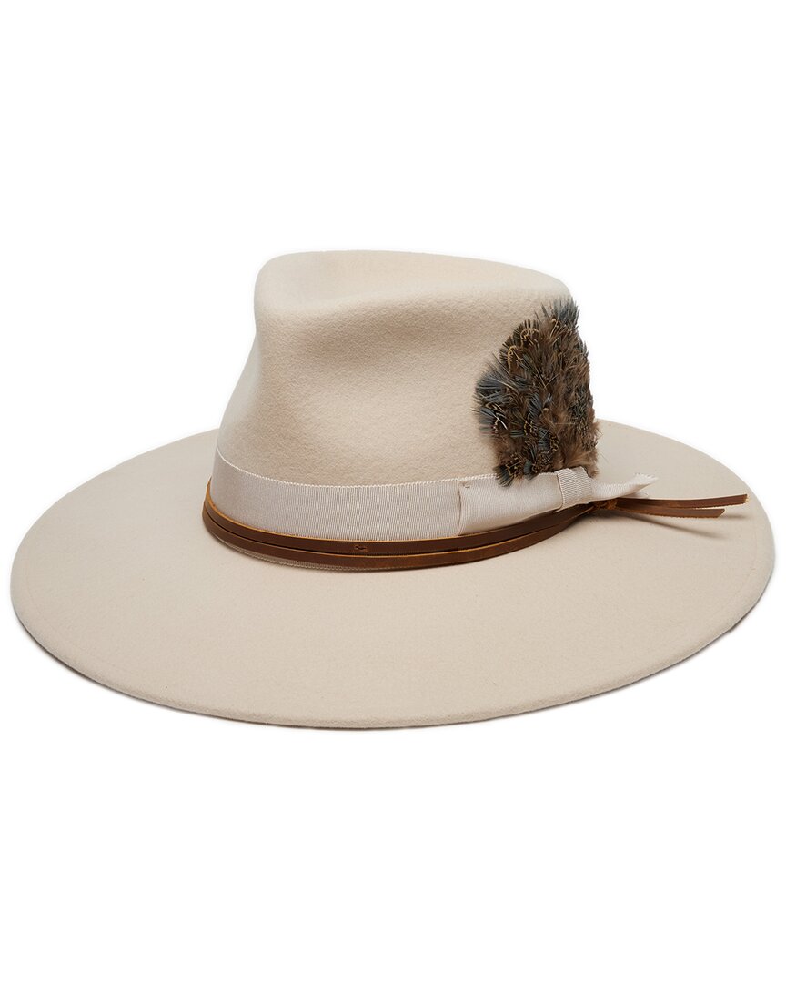 Wyeth Mariposa Wool Fedora In White