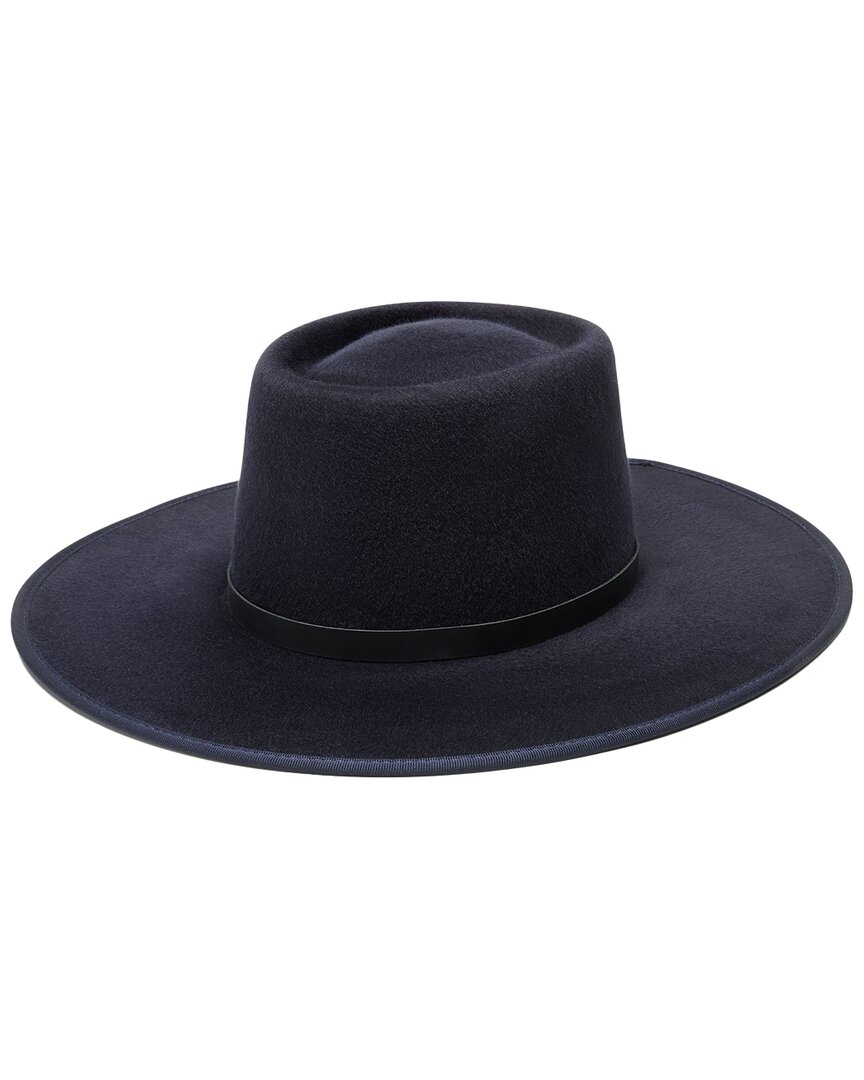 Wyeth Jess Telescope Crown Wool Fedora In Blue