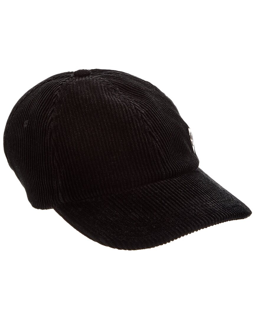 Burberry Corduroy Baseball Cap In Black
