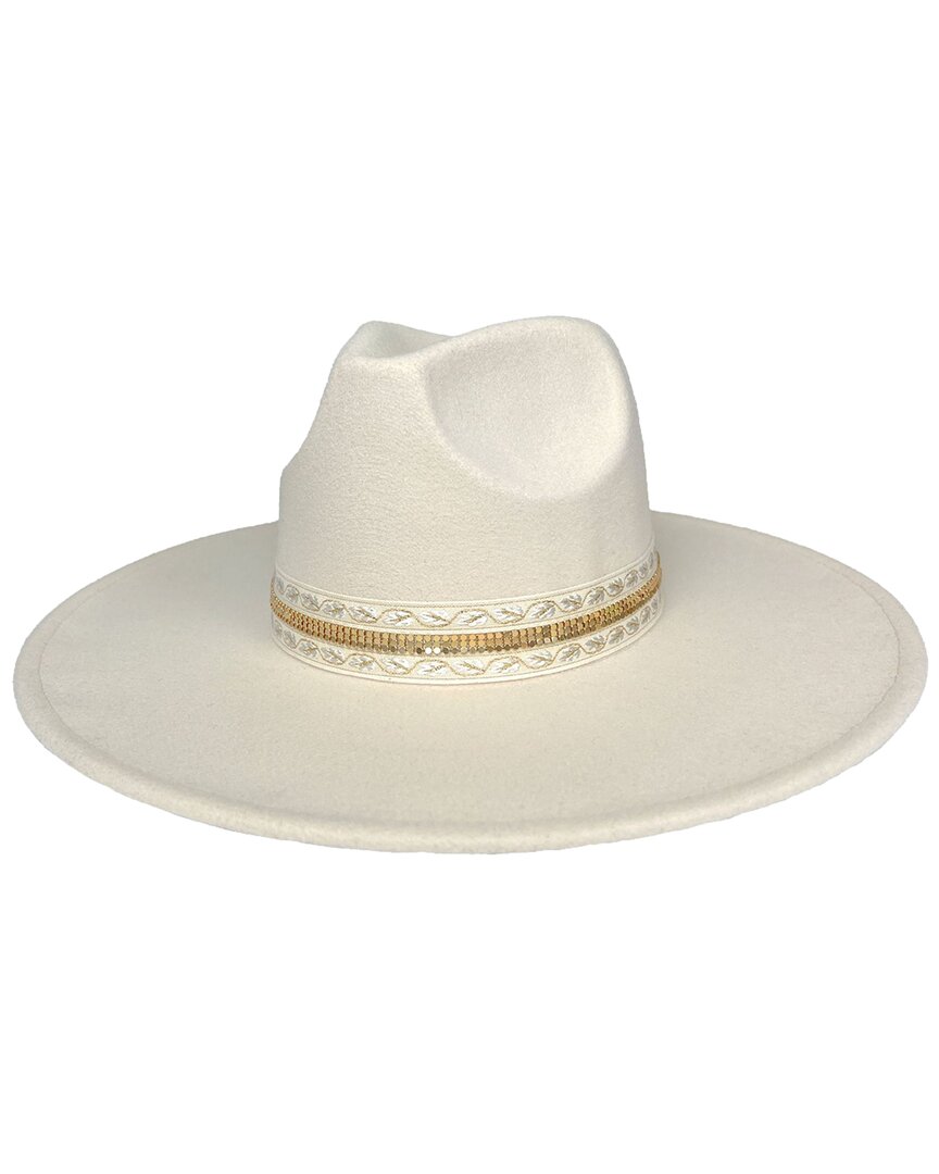 Marcus Adler Structured Felt Wool-blend Hat In White