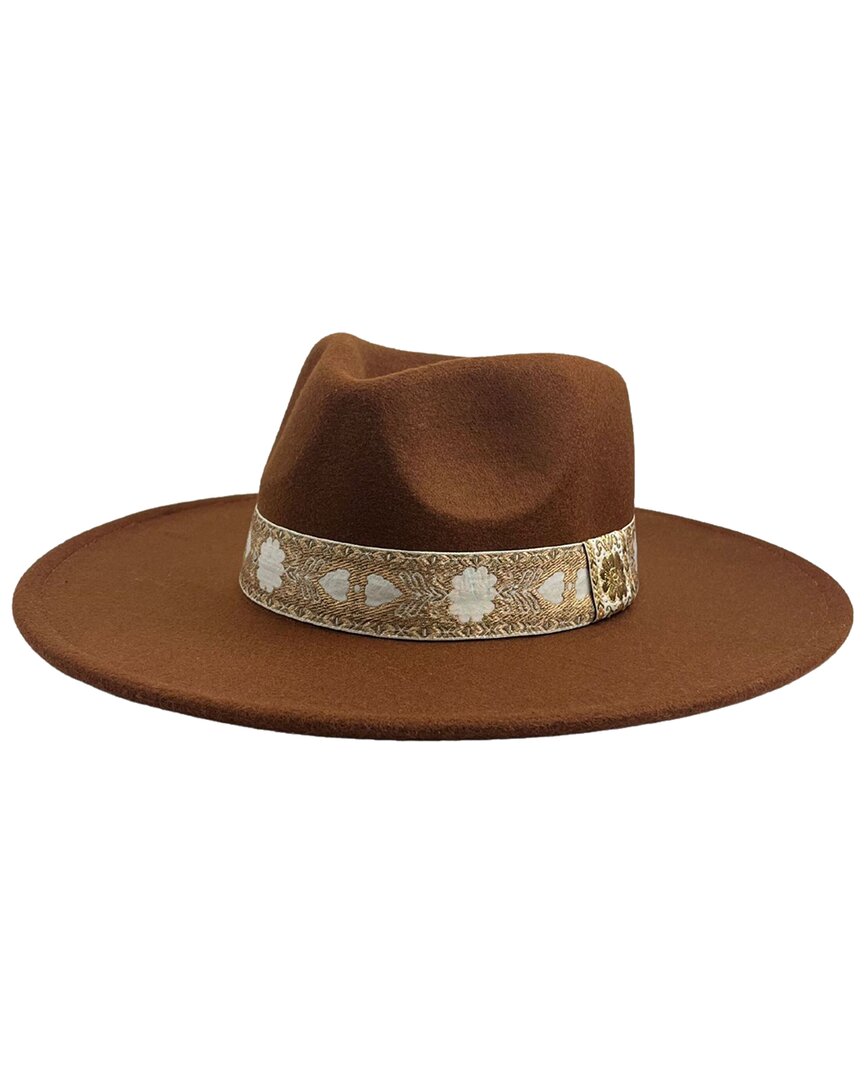 Marcus Adler Structured Felt Wool-blend Hat In Brown