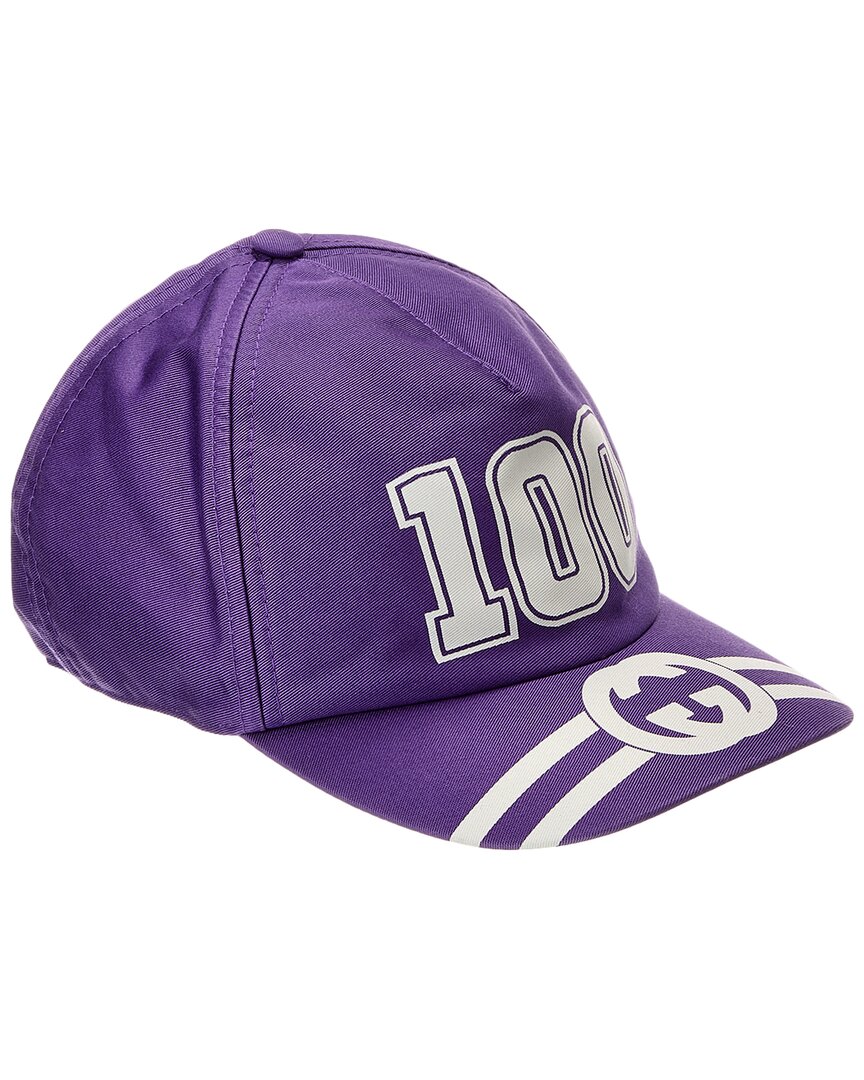 Gucci Dnu 100 Baseball Cap In Purple