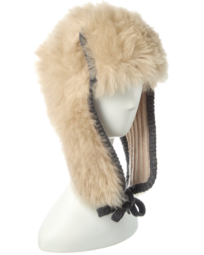 Brunello Cucinelli Cashmere Hat In Beige