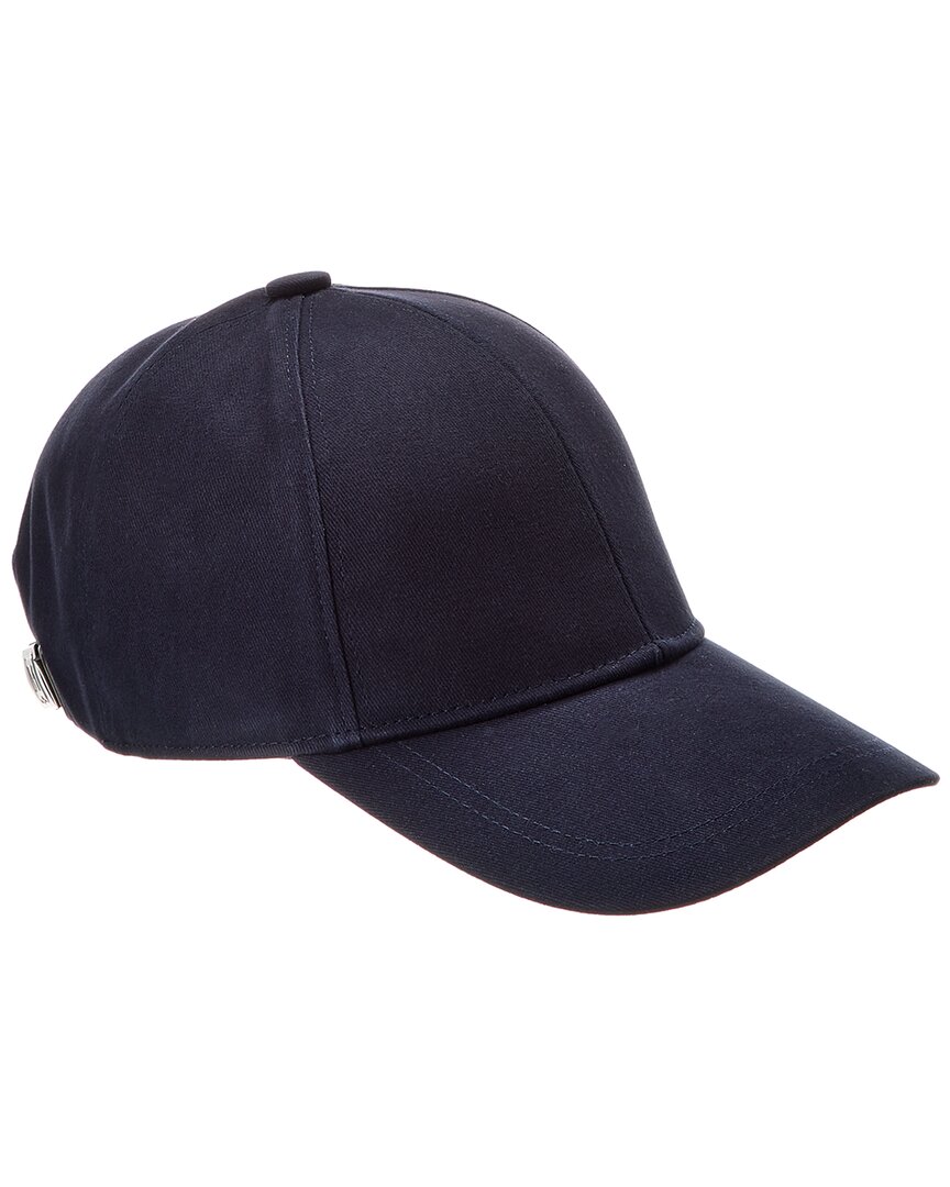 Bruno Magli Cotton Baseball Cap With Logo Buckle