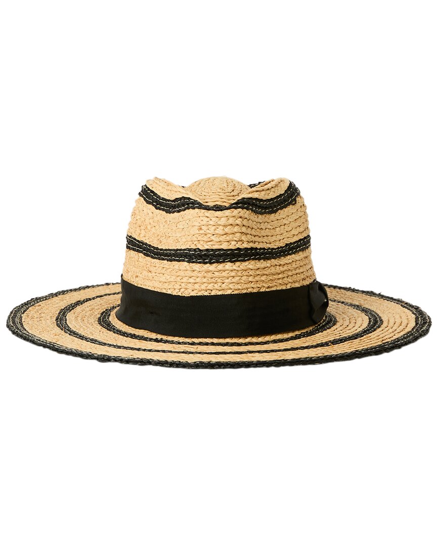 Btb Los Angeles Harlow Straw Hat In Brown