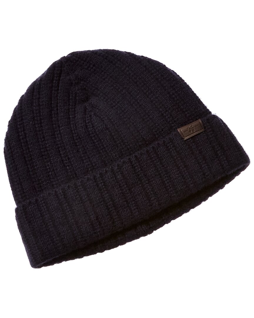 Hickey Freeman Marled Ribbed Cashmere Hat In Blue