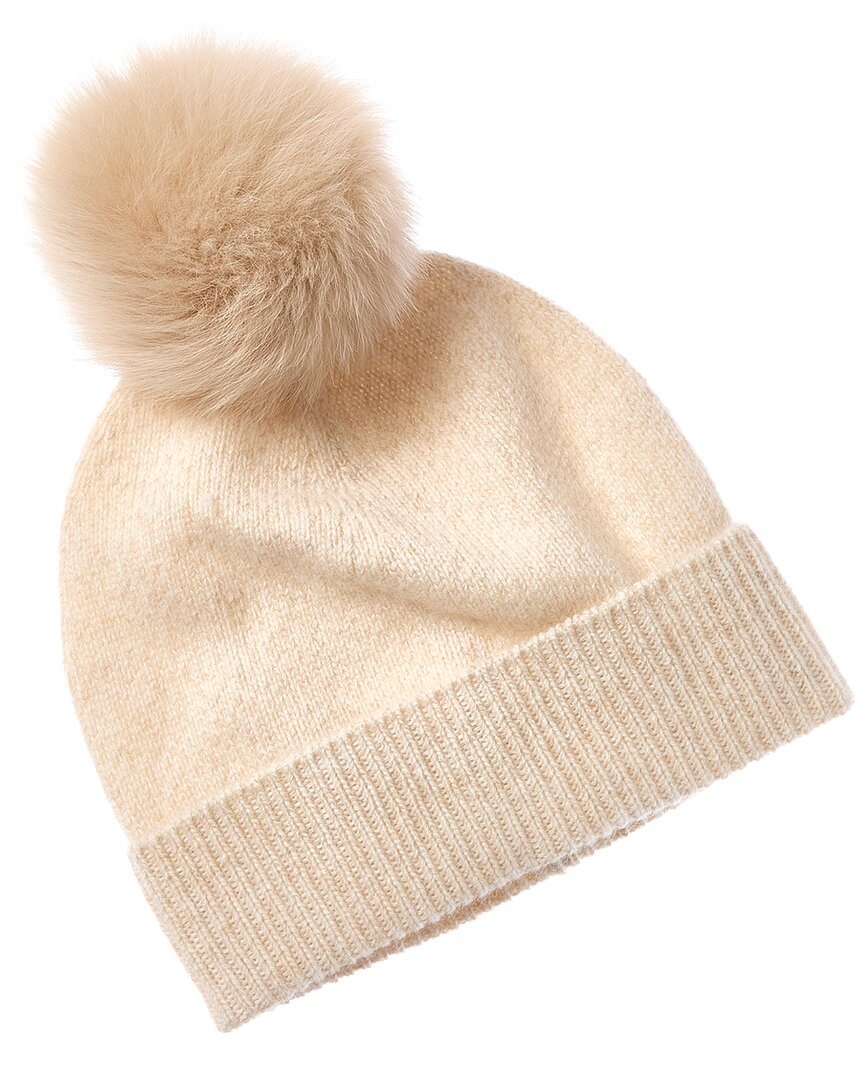 Sofia Cashmere Sofiacashmere Marl Cashmere Hat In Neutral