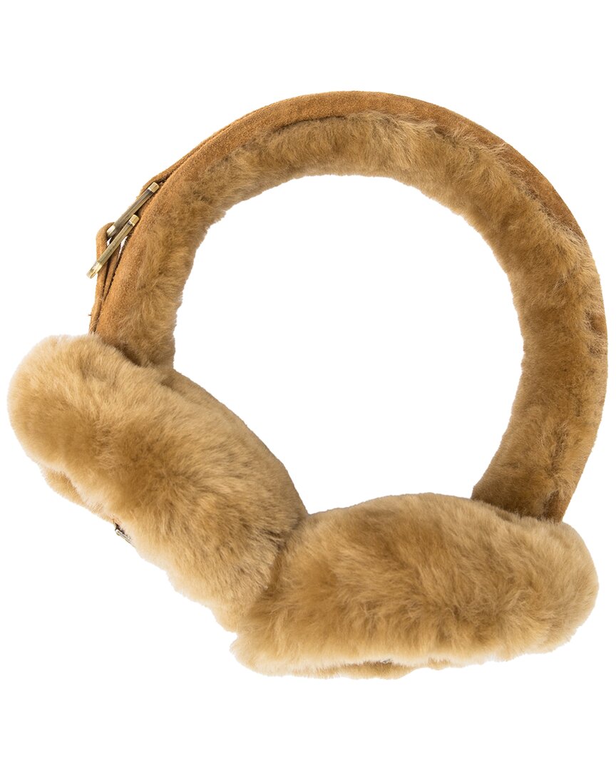 Australia Luxe Collective Sheepskin Earmuffs In Brown