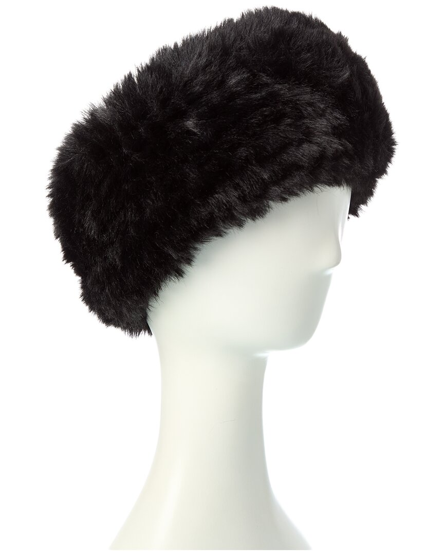Surell Accessories Knit Headband In Black
