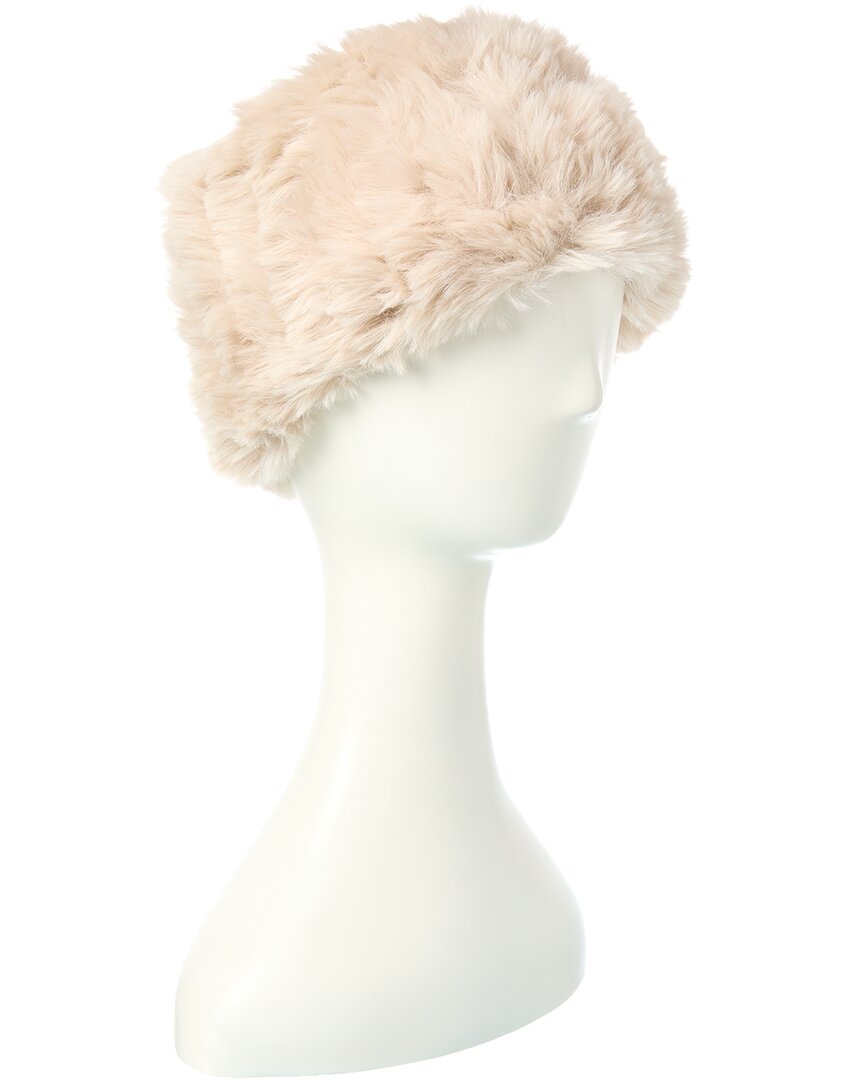 La Fiorentina Plush Headband In Neutral
