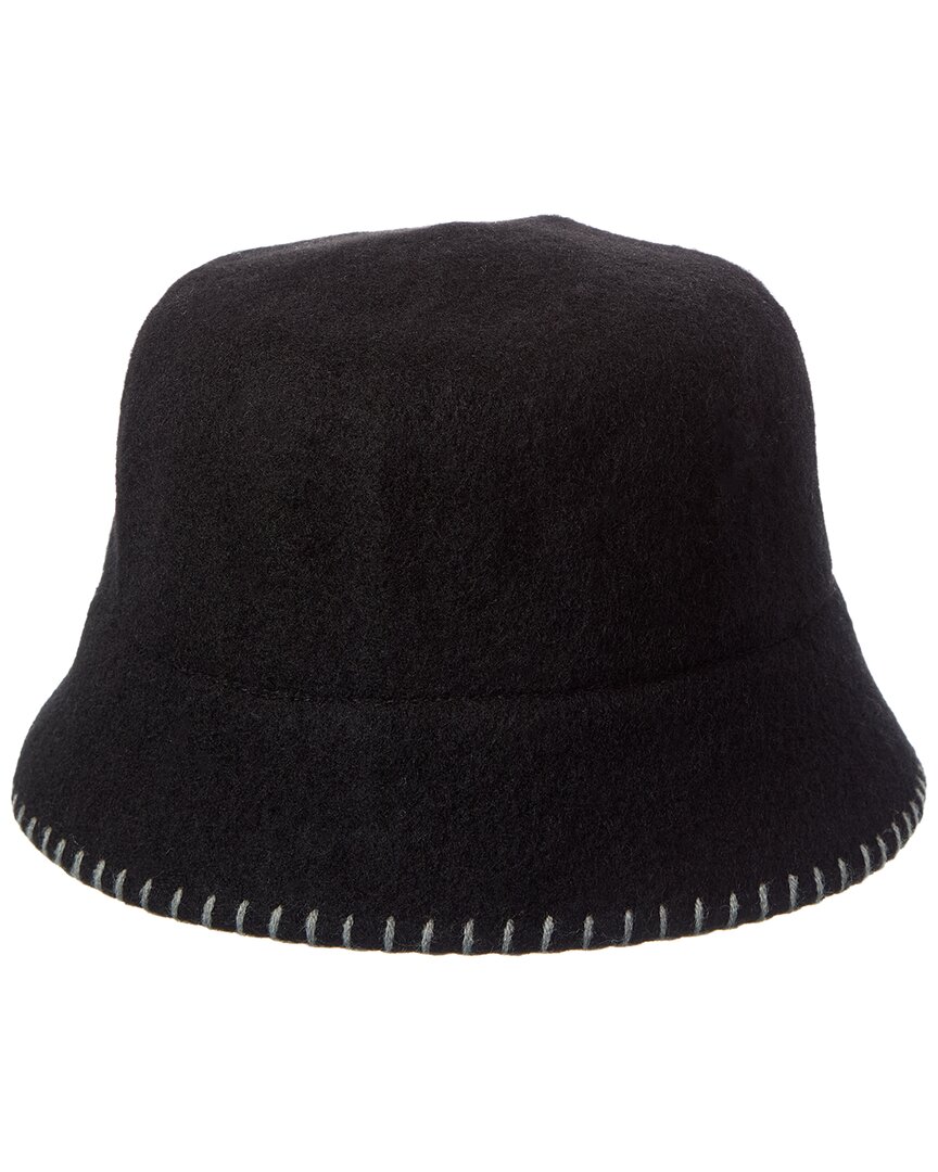 Bruno Magli Knit Felt Wool Bucket Hat In Brown