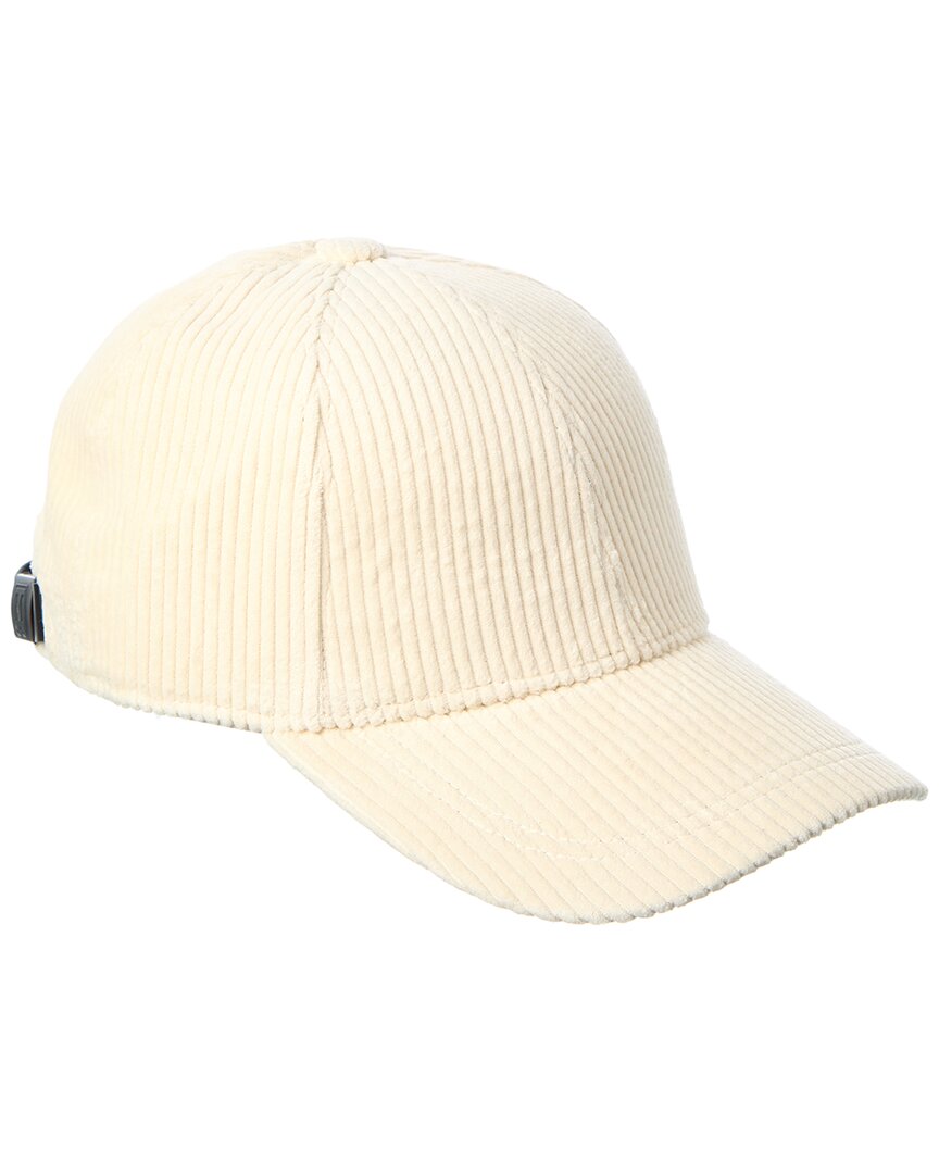 Bruno Magli Corduroy Cap In White