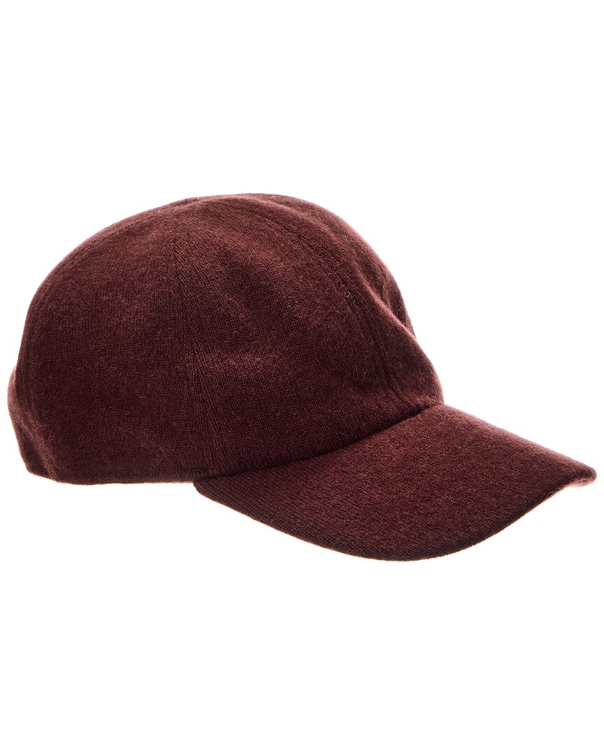 Amicale Cashmere Wool & Cashmere-blend Solid Knit Hat In Brown