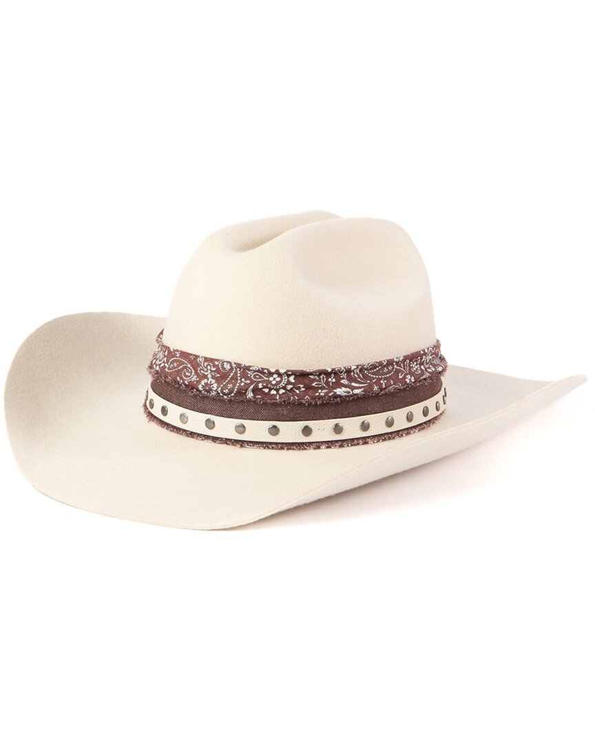 San Diego Hat Company Griffith Wool Fedora In White