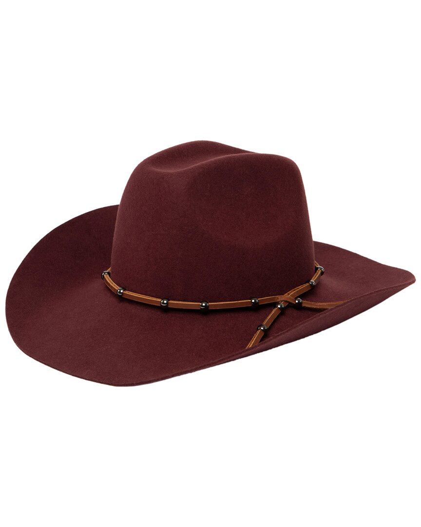 San Diego Hat Company Jean Wool Cowboy Hat In Red