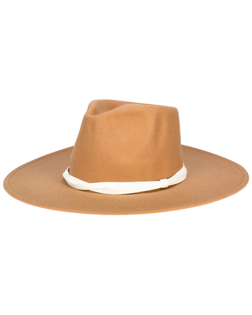 San Diego Hat Company Wide Brim Fedora In Brown